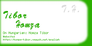tibor homza business card